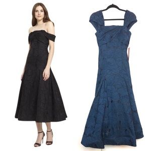 NEW Monique Lhuillier Navy Dress Size 2